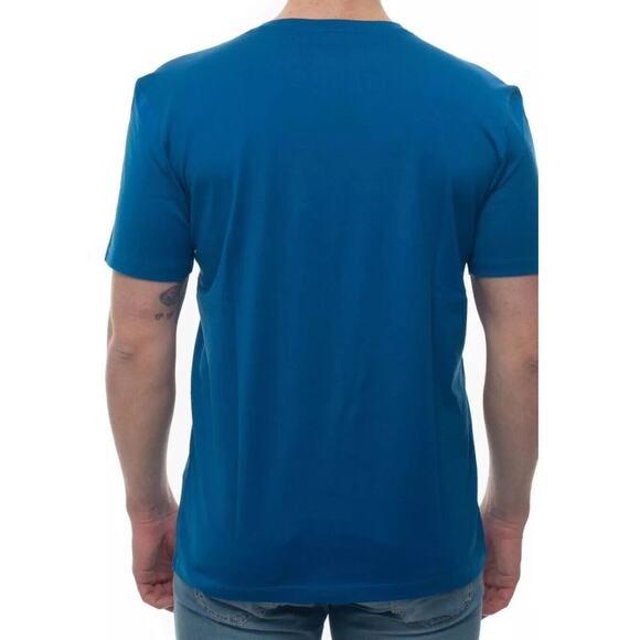 Men's Boss Hugo Boss Mercerised Tiburt Blue T-Shirt Sz Medium Short Sleeve Tee - Picture 10 of 10